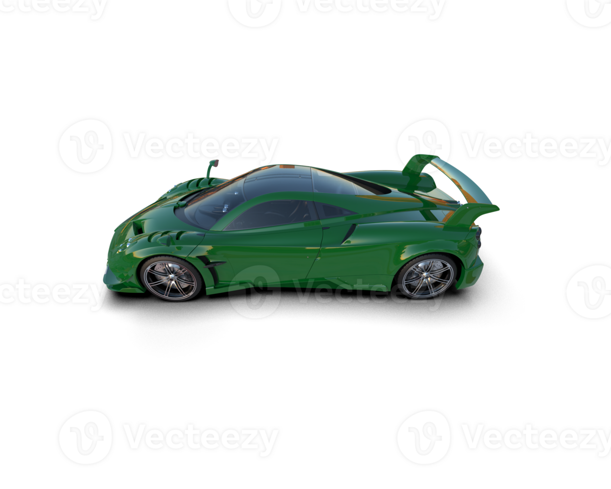 Realistic sport car isolated on background. 3d rendering - illustration png