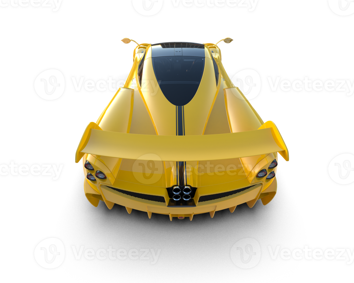Realistic sport car isolated on background. 3d rendering - illustration png