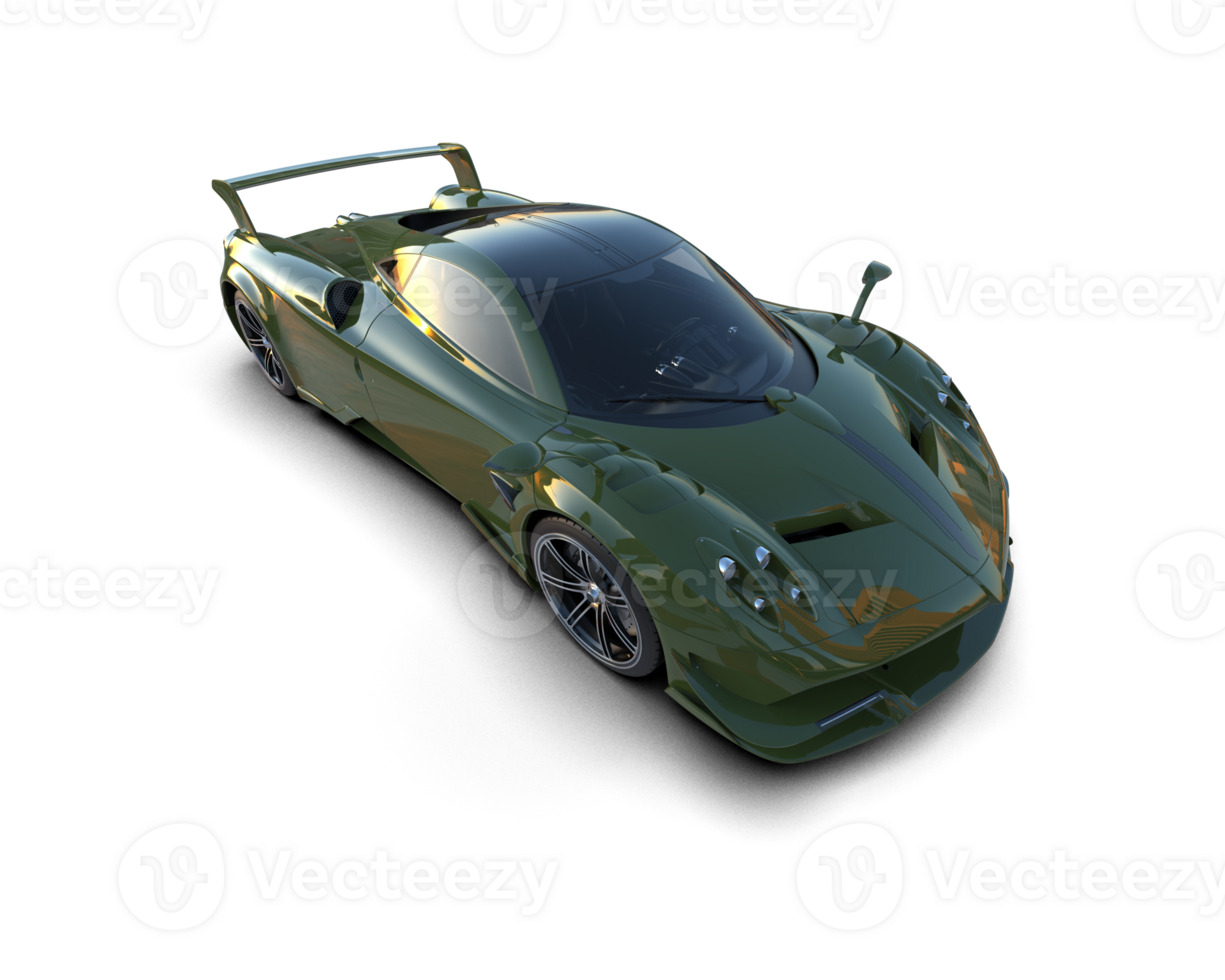 Realistic sport car isolated on background. 3d rendering - illustration png