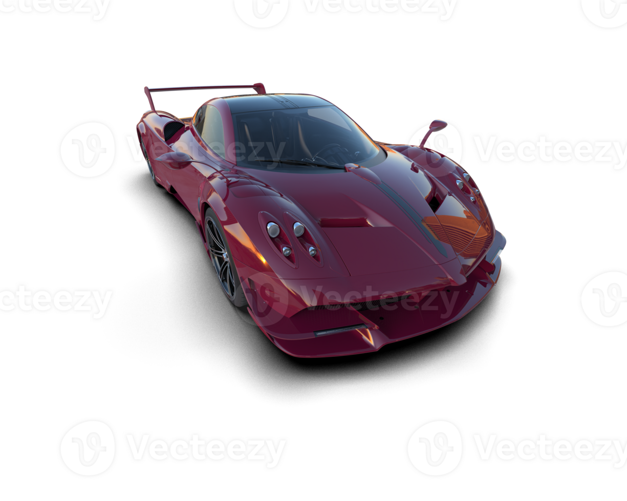 Realistic sport car isolated on background. 3d rendering - illustration png