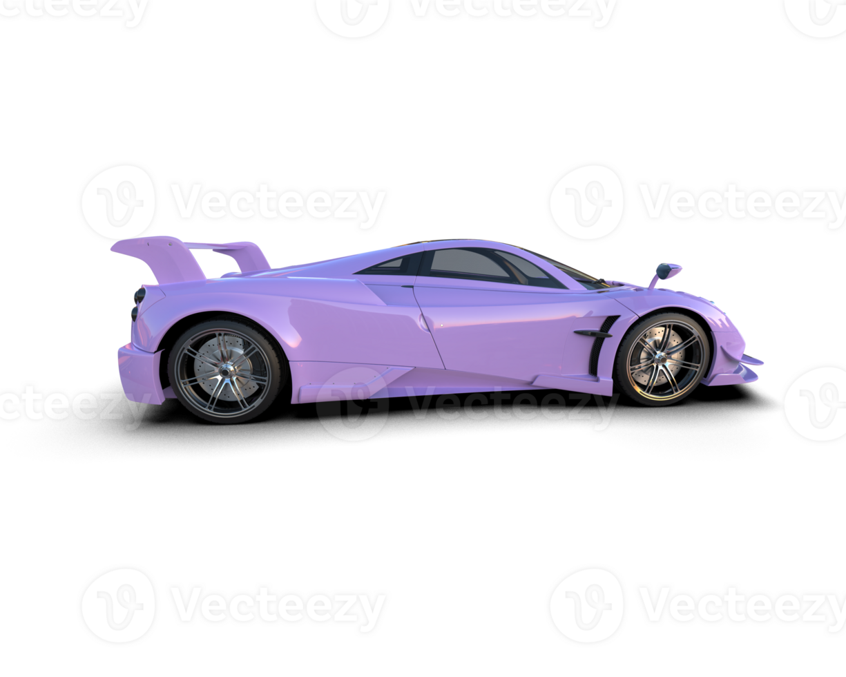 Realistic sport car isolated on background. 3d rendering - illustration png