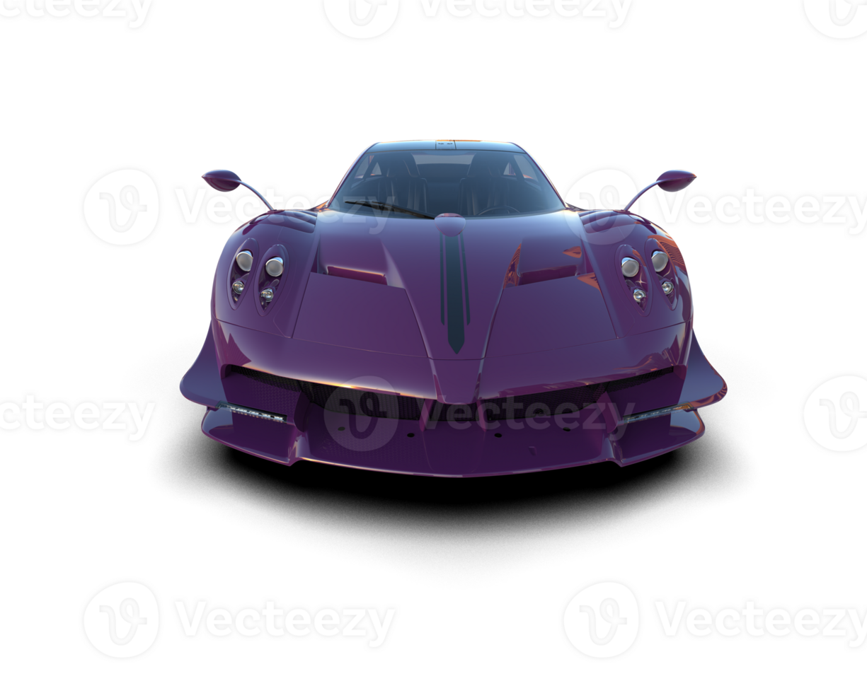 Realistic sport car isolated on background. 3d rendering - illustration png