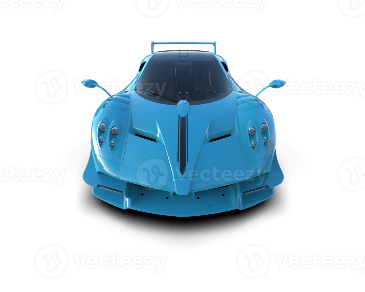 Realistic sport car isolated on background. 3d rendering - illustration png