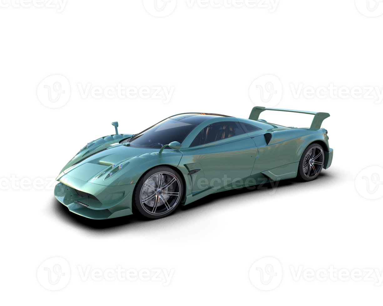 Realistic sport car isolated on background. 3d rendering - illustration png