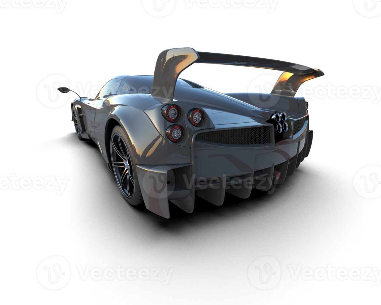 Realistic sport car isolated on background. 3d rendering - illustration png