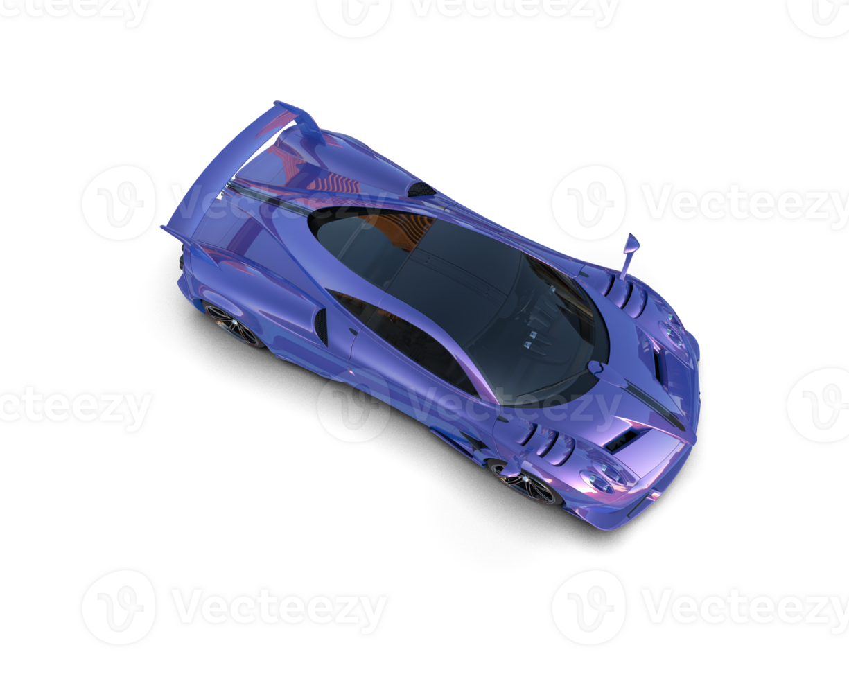 Realistic sport car isolated on background. 3d rendering - illustration png