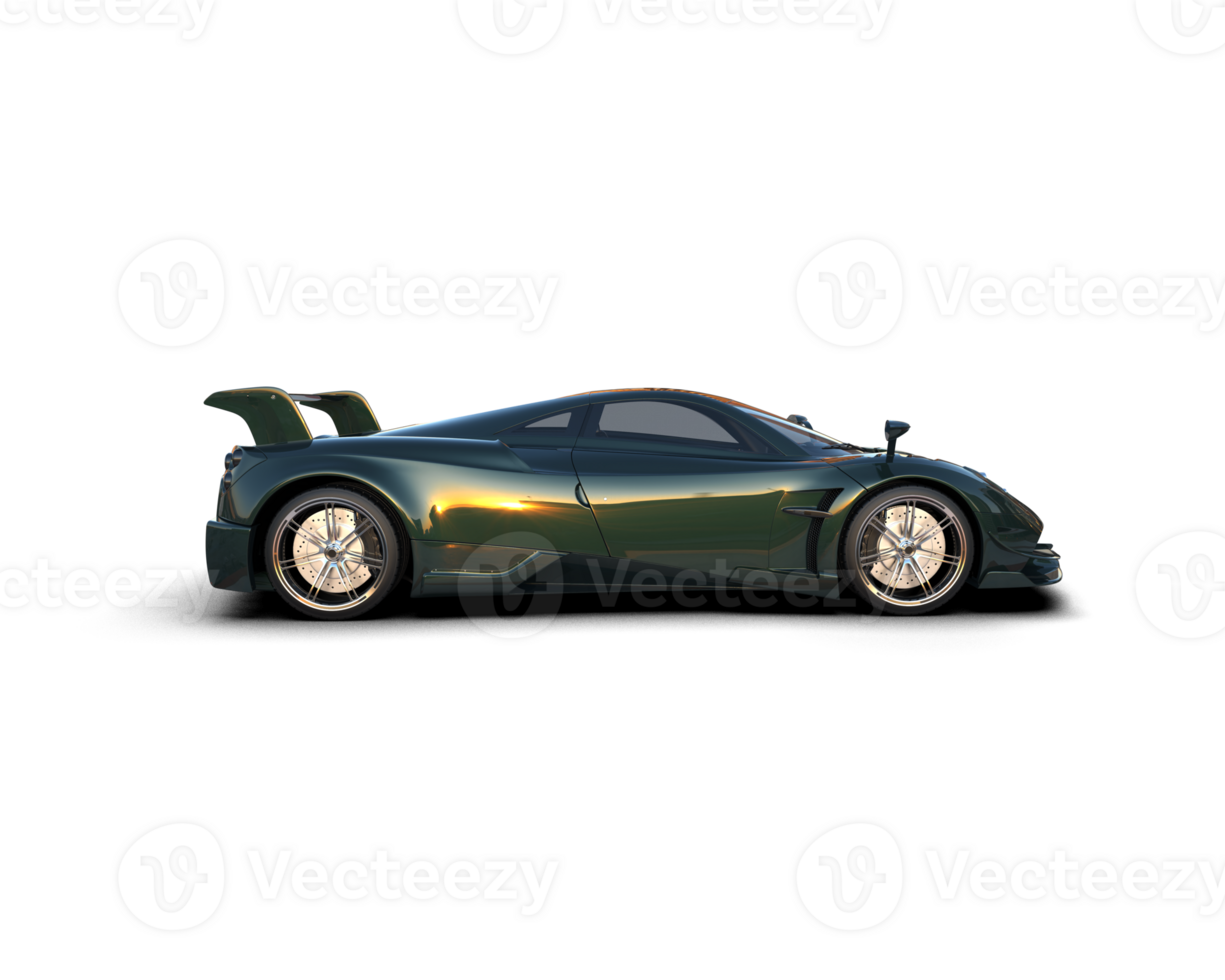Realistic sport car isolated on background. 3d rendering - illustration png