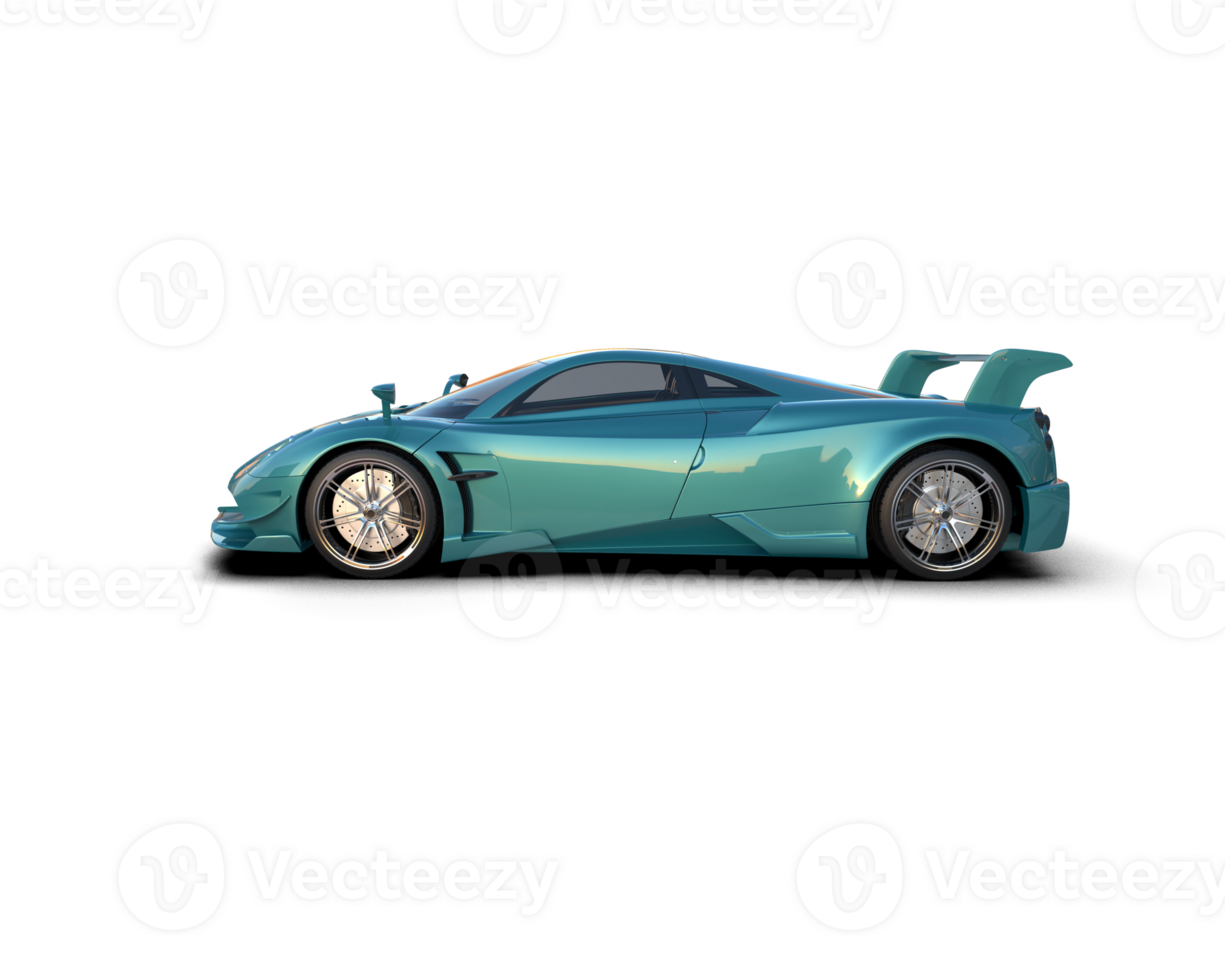 Realistic sport car isolated on background. 3d rendering - illustration png