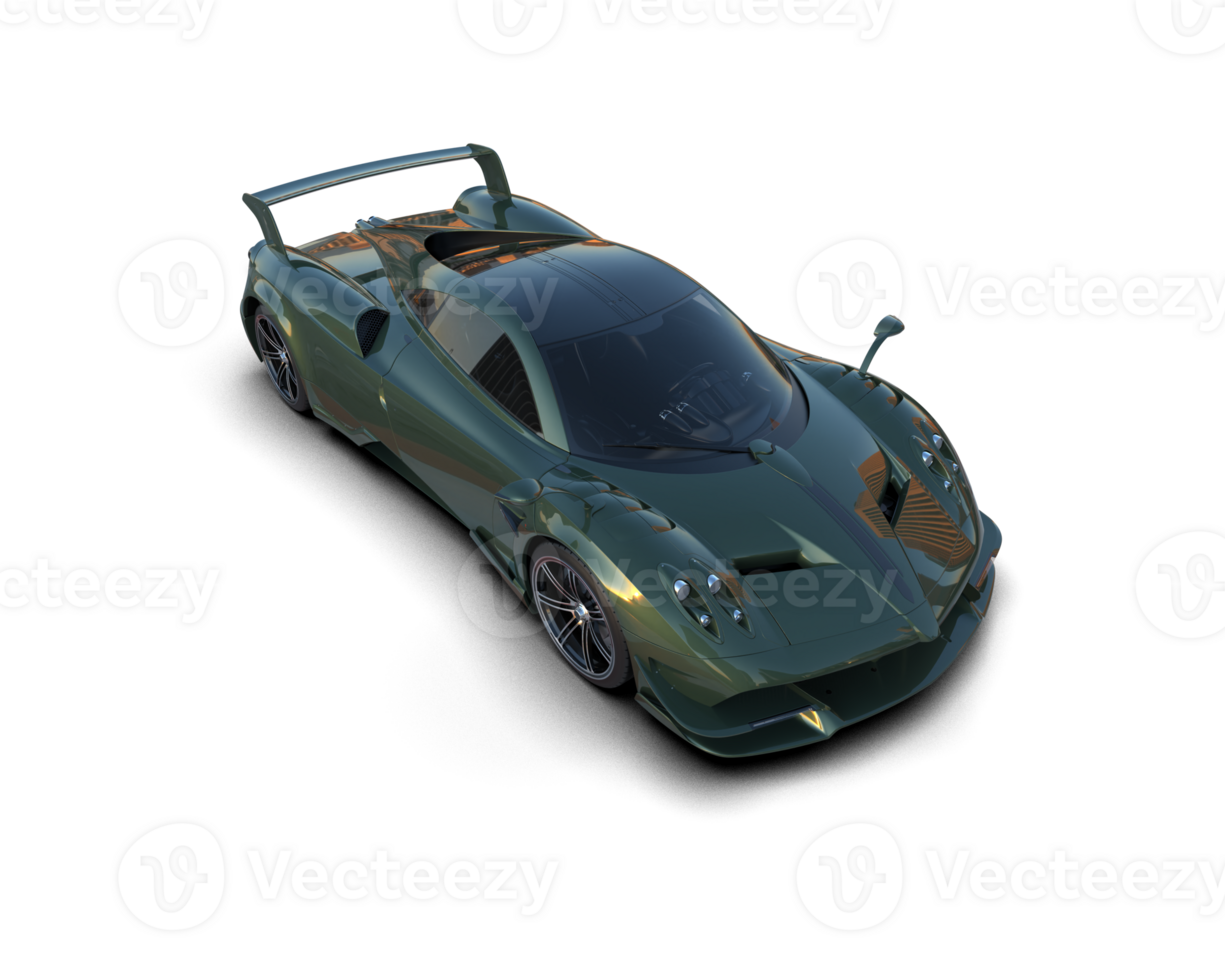 Realistic sport car isolated on background. 3d rendering - illustration png