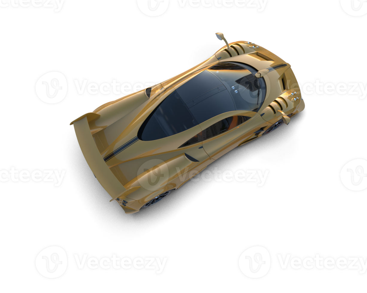 Realistic sport car isolated on background. 3d rendering - illustration png