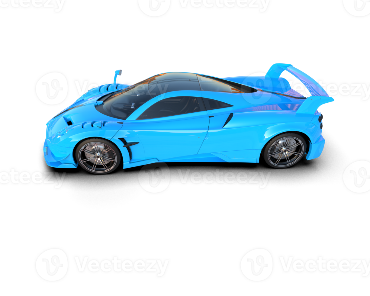 Realistic sport car isolated on background. 3d rendering - illustration png