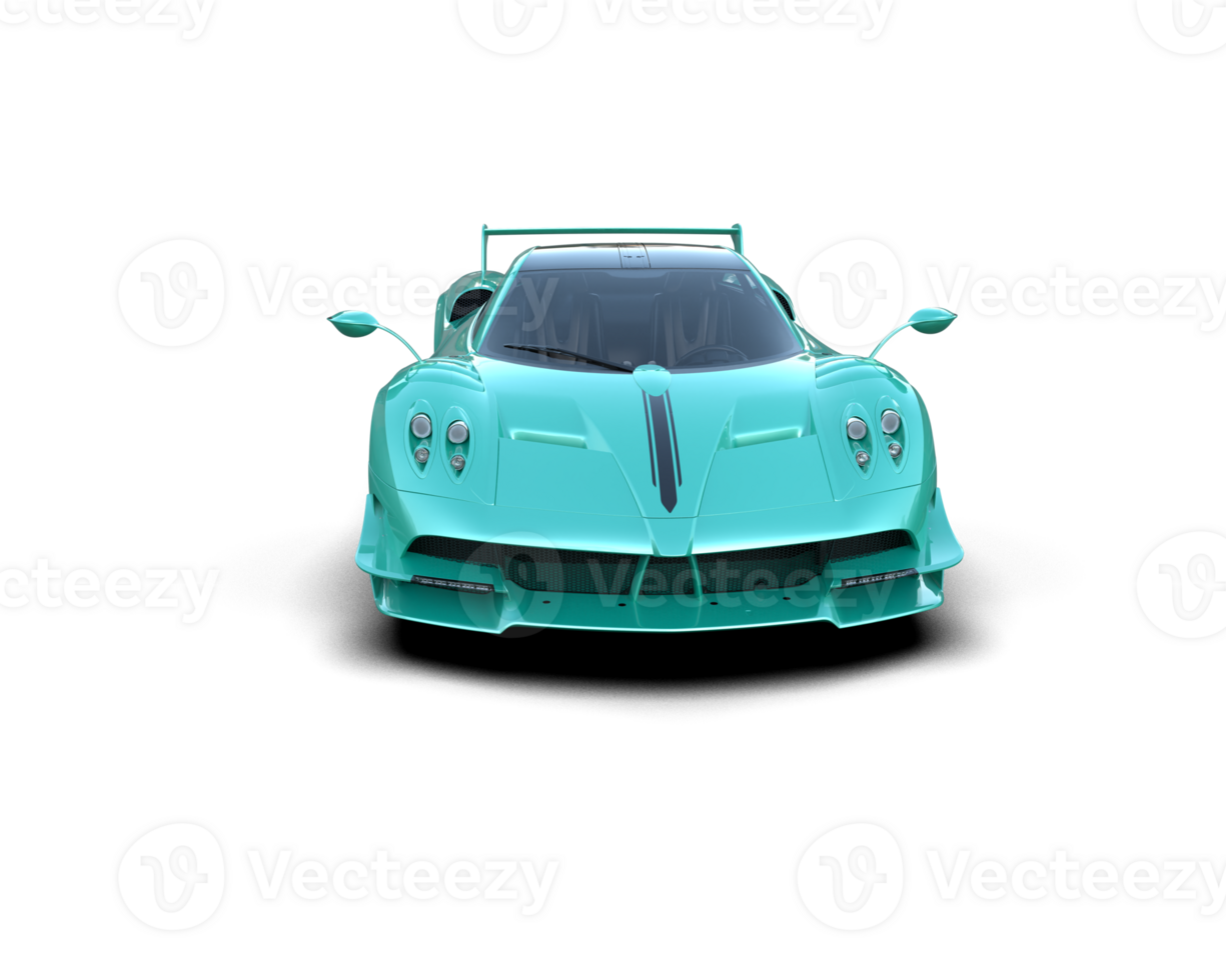 Realistic sport car isolated on background. 3d rendering - illustration png