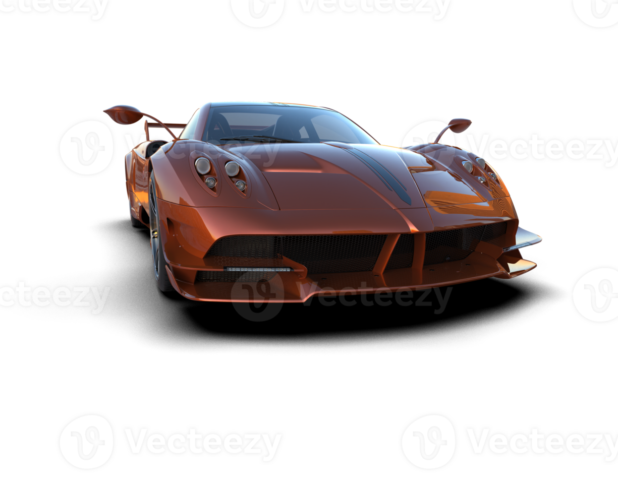 Realistic sport car isolated on background. 3d rendering - illustration png
