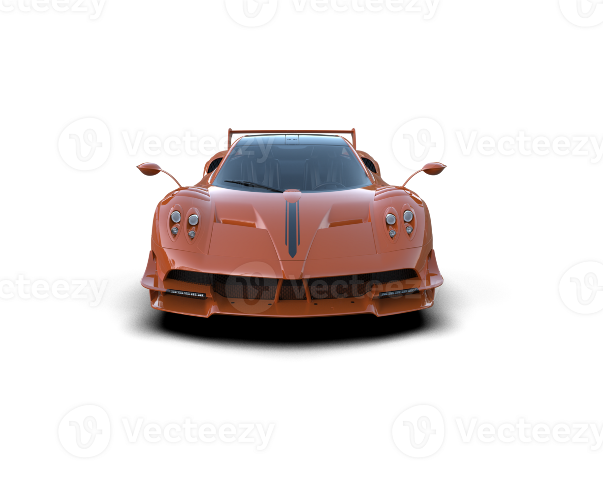 Realistic sport car isolated on background. 3d rendering - illustration png