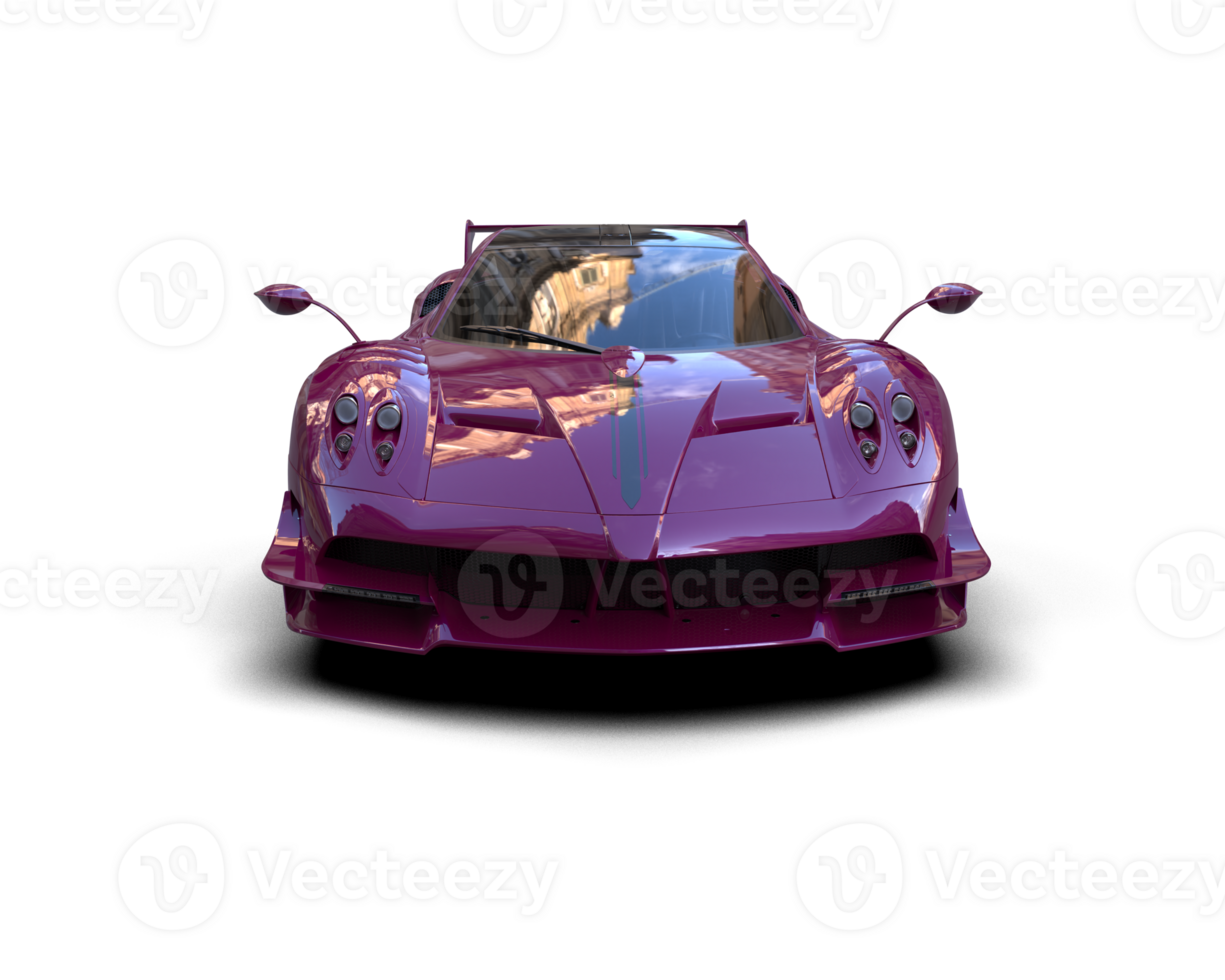 Realistic sport car isolated on background. 3d rendering - illustration png