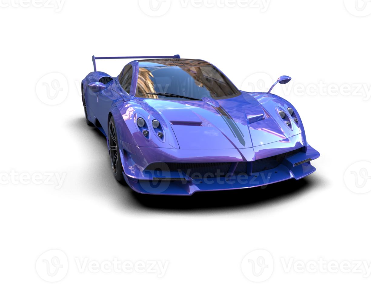 Realistic sport car isolated on background. 3d rendering - illustration png