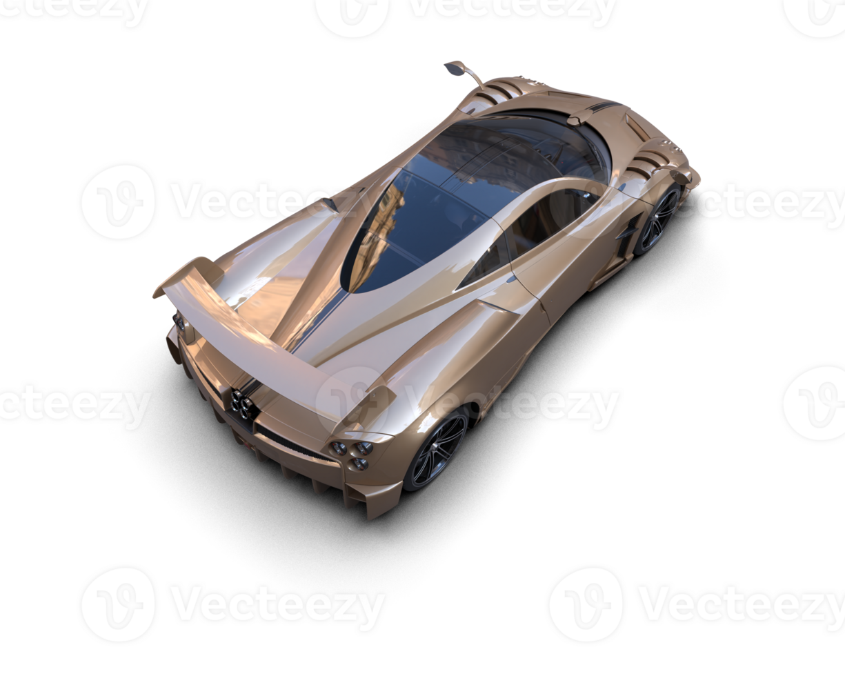 Realistic sport car isolated on background. 3d rendering - illustration png