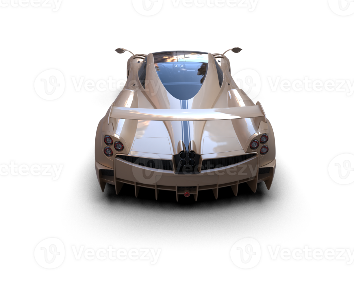 Realistic sport car isolated on background. 3d rendering - illustration png