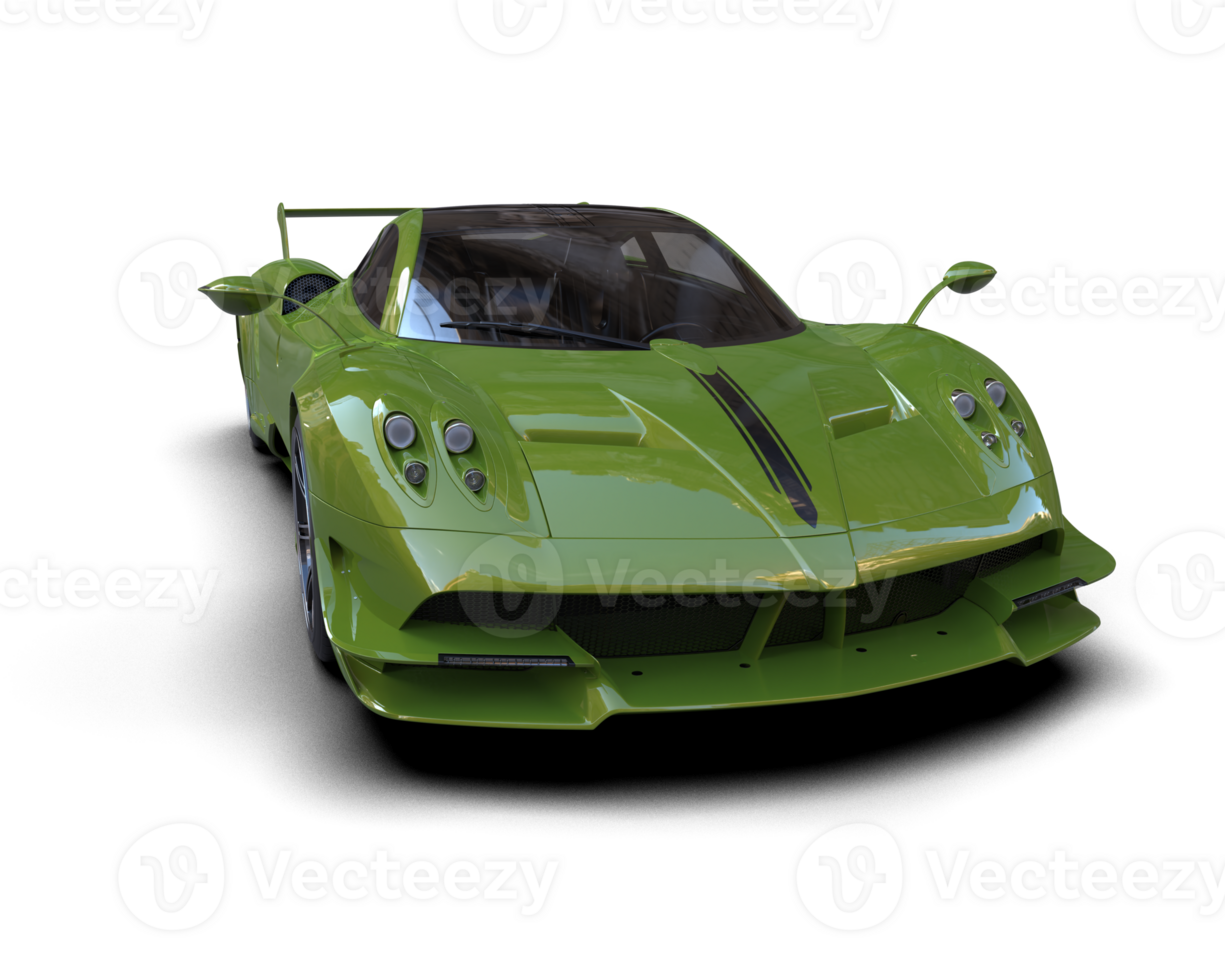 Realistic sport car isolated on background. 3d rendering - illustration png