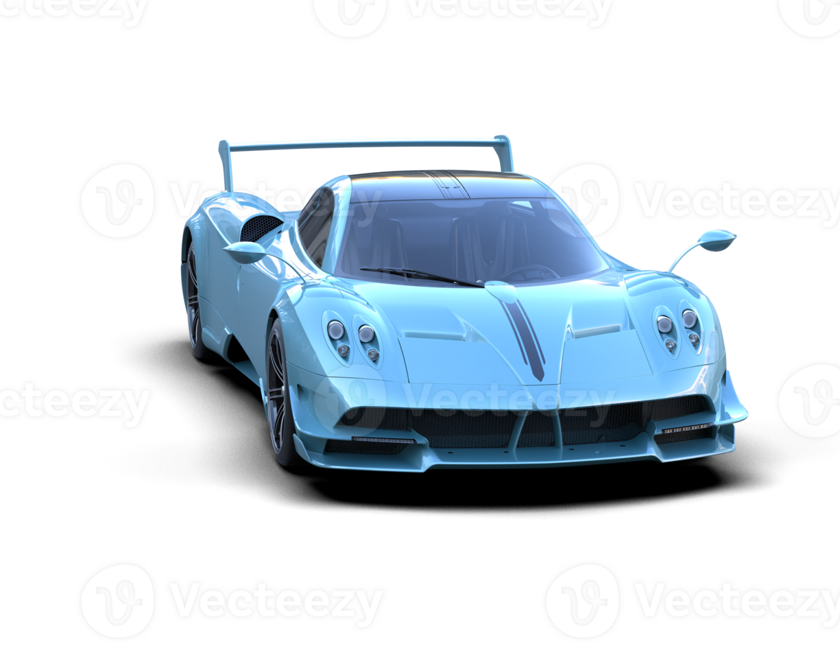 Realistic sport car isolated on background. 3d rendering - illustration png