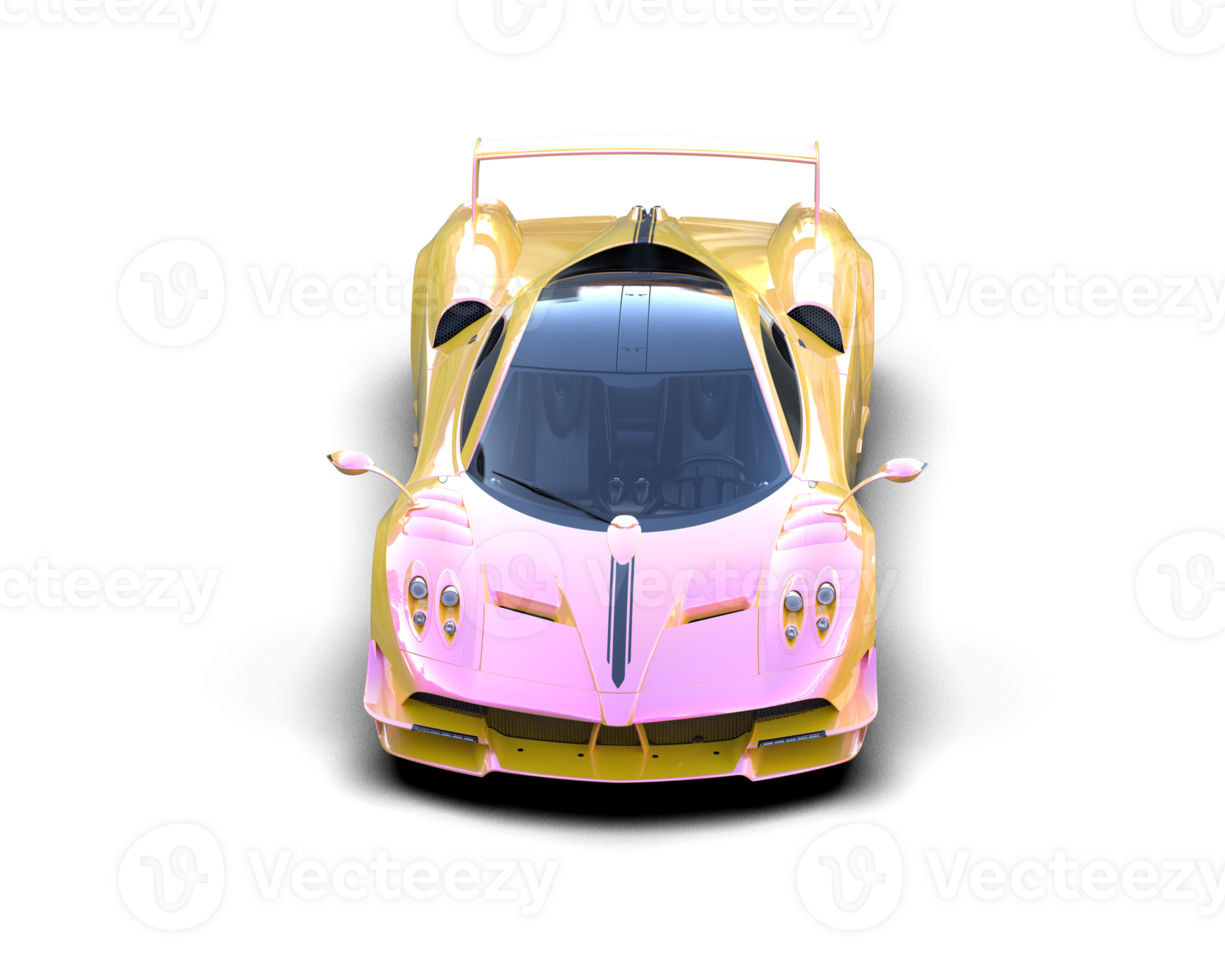 Realistic sport car isolated on background. 3d rendering - illustration png