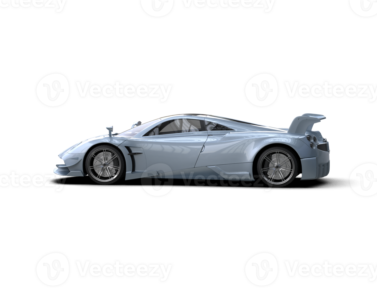 Realistic sport car isolated on background. 3d rendering - illustration png