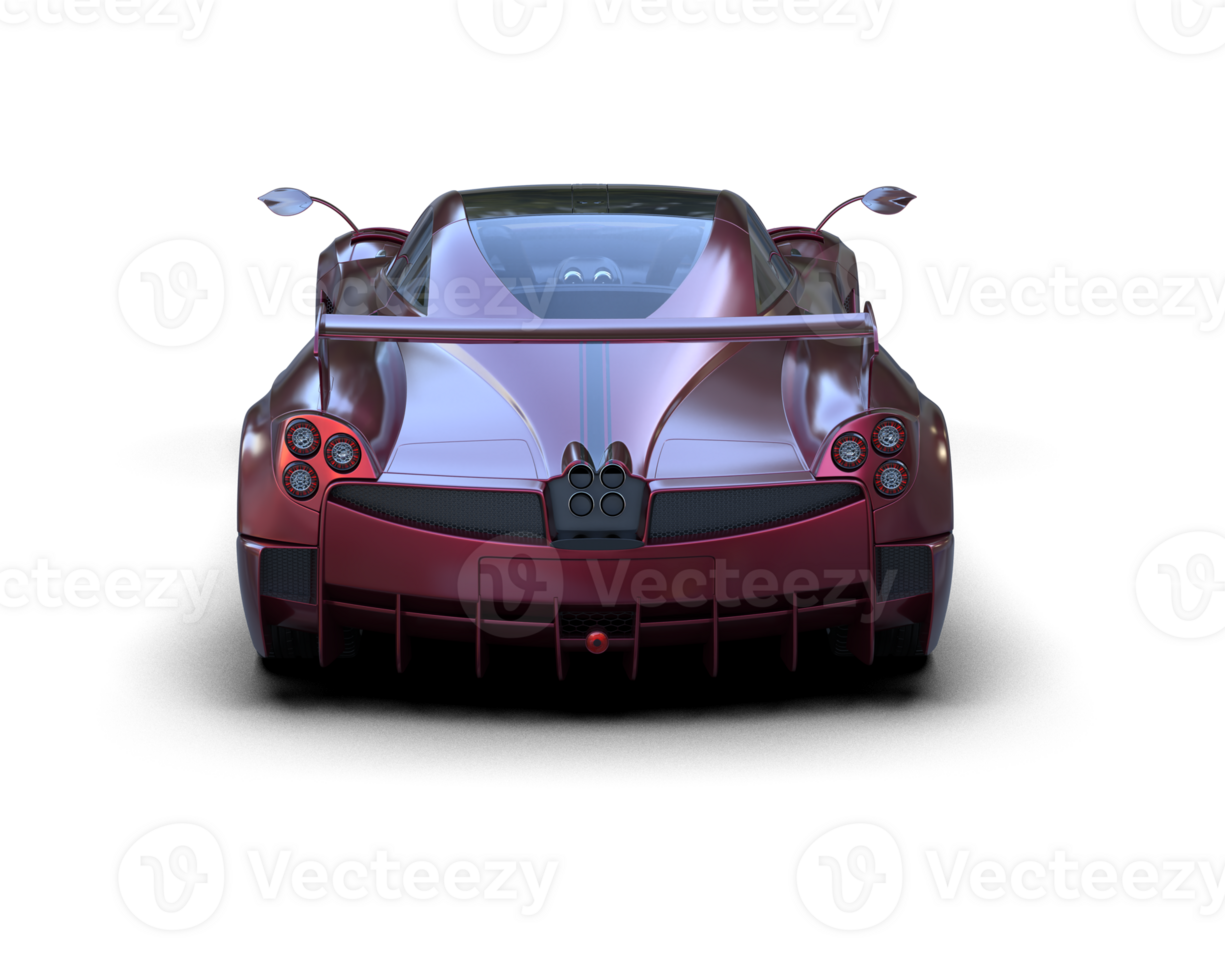 Realistic sport car isolated on background. 3d rendering - illustration png