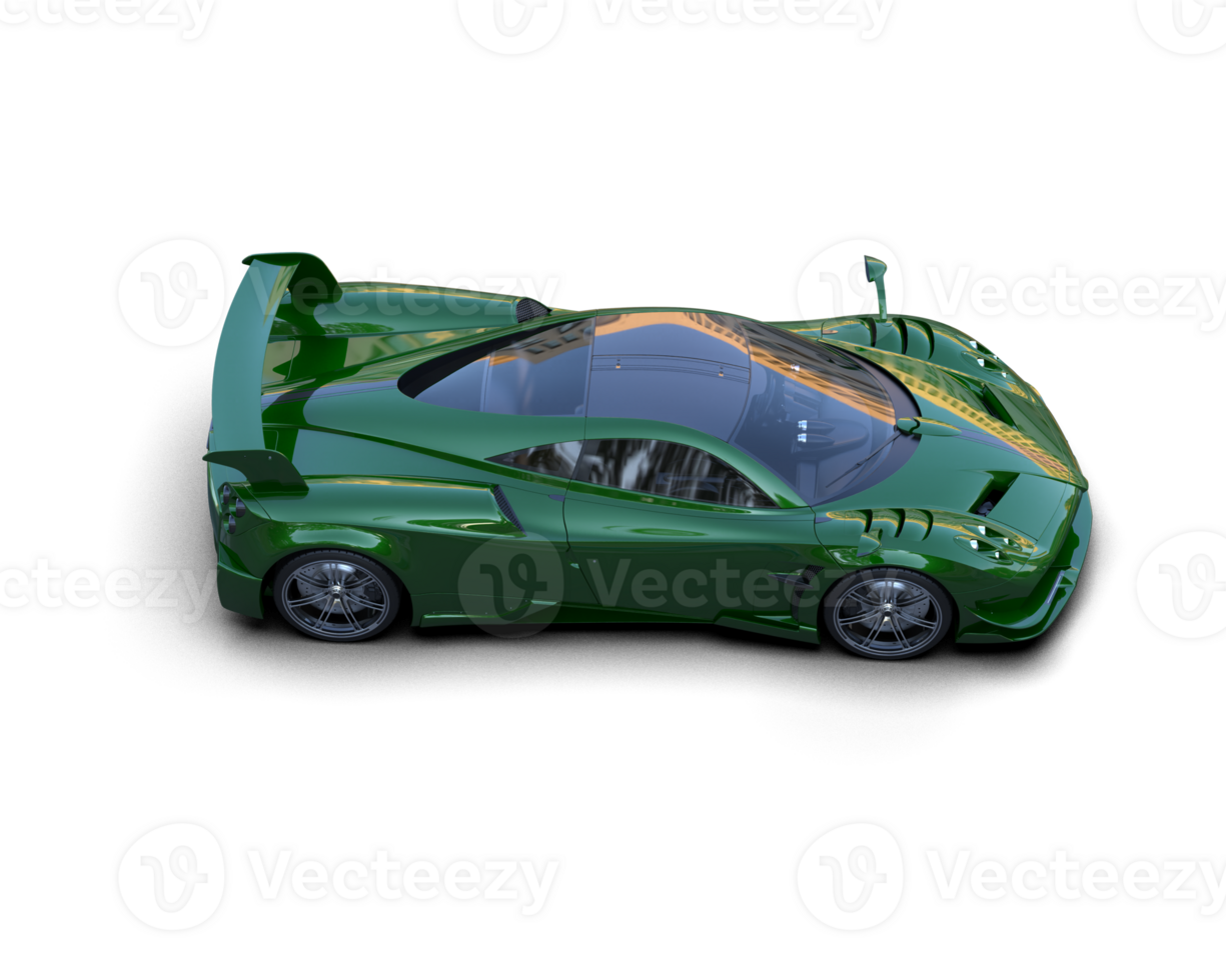 Realistic sport car isolated on background. 3d rendering - illustration png