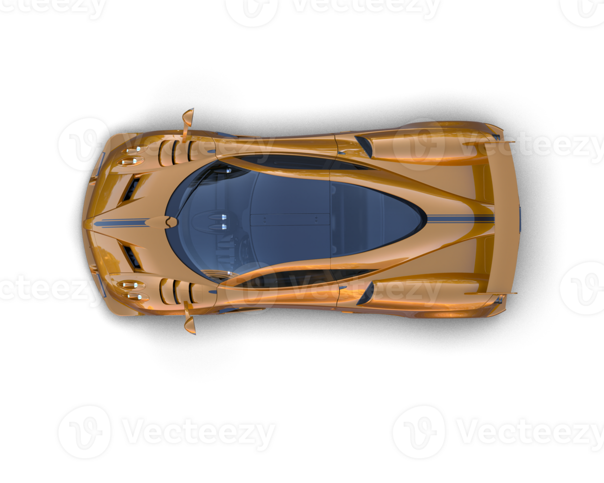 Realistic sport car isolated on background. 3d rendering - illustration png