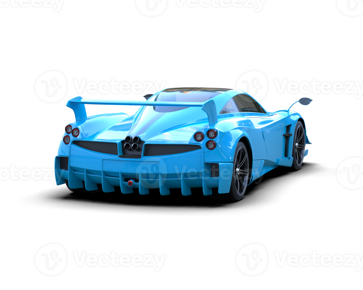 Realistic sport car isolated on background. 3d rendering - illustration png