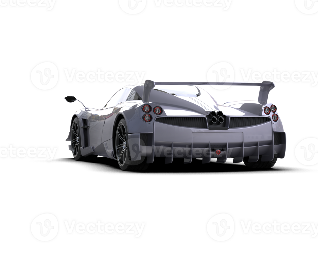 Realistic sport car isolated on background. 3d rendering - illustration png