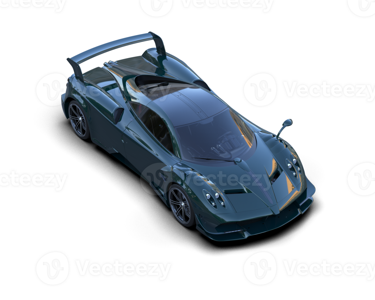 Realistic sport car isolated on background. 3d rendering - illustration png