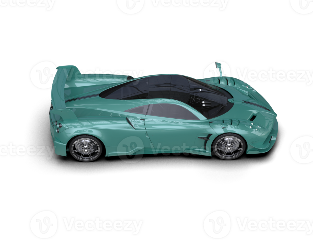 Realistic sport car isolated on background. 3d rendering - illustration png