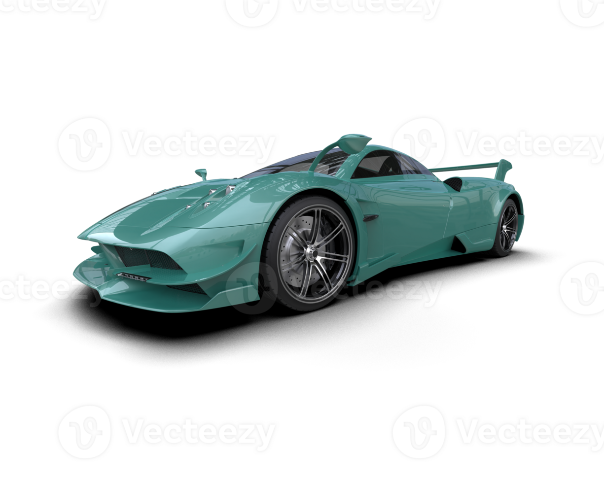 Realistic sport car isolated on background. 3d rendering - illustration png