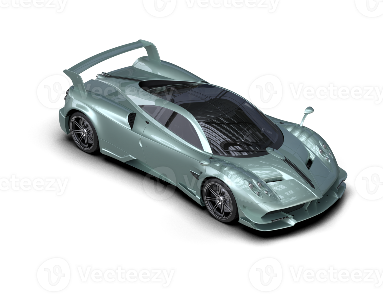 Realistic sport car isolated on background. 3d rendering - illustration png