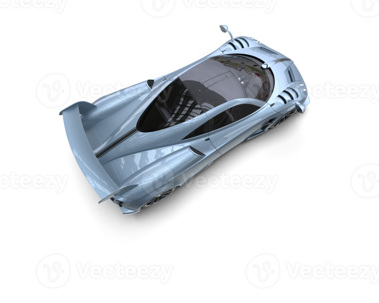 Realistic sport car isolated on background. 3d rendering - illustration png