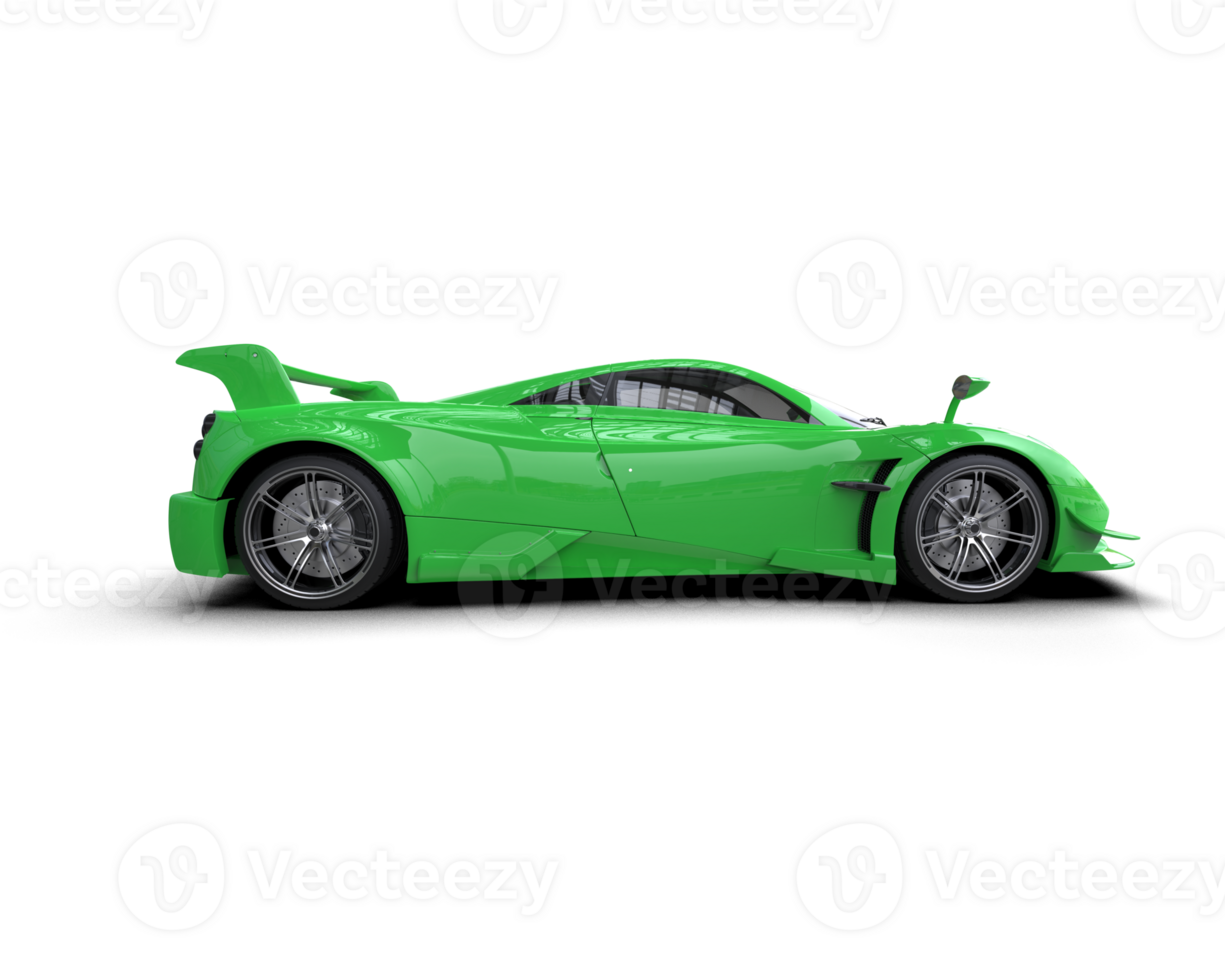 Realistic sport car isolated on background. 3d rendering - illustration png