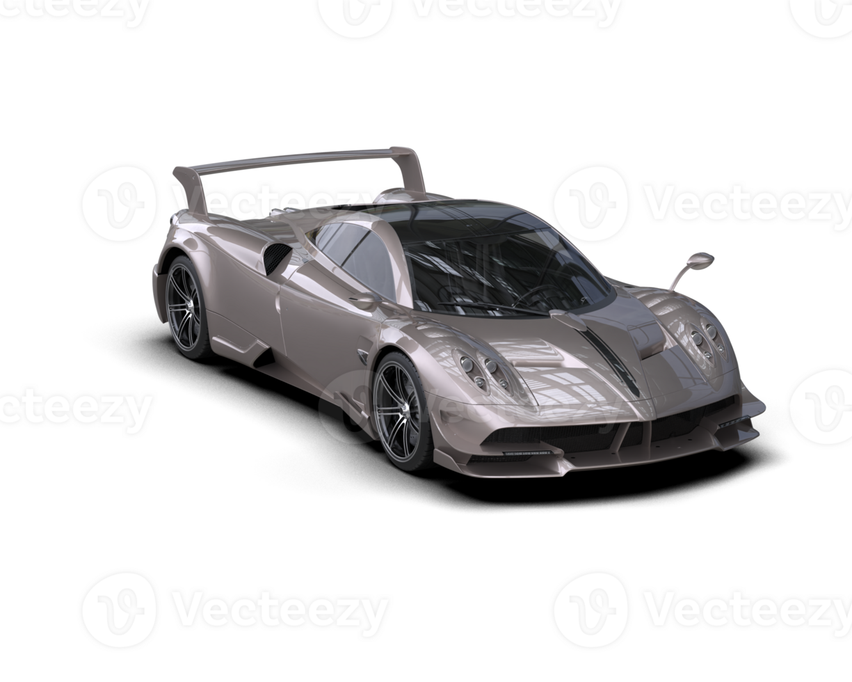 Realistic sport car isolated on background. 3d rendering - illustration png