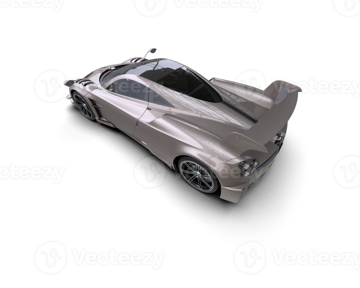 Realistic sport car isolated on background. 3d rendering - illustration png