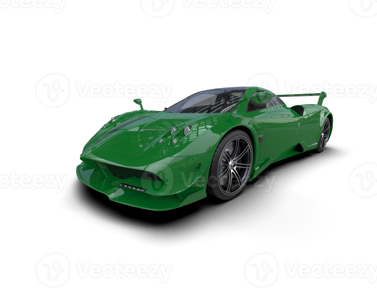 Realistic sport car isolated on background. 3d rendering - illustration png