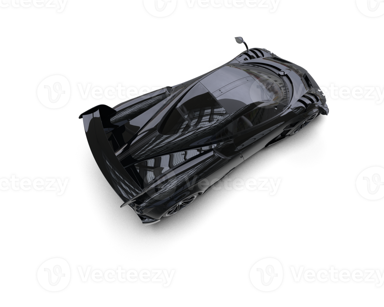 Realistic sport car isolated on background. 3d rendering - illustration png