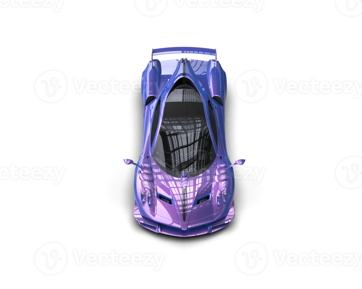 Realistic sport car isolated on background. 3d rendering - illustration png