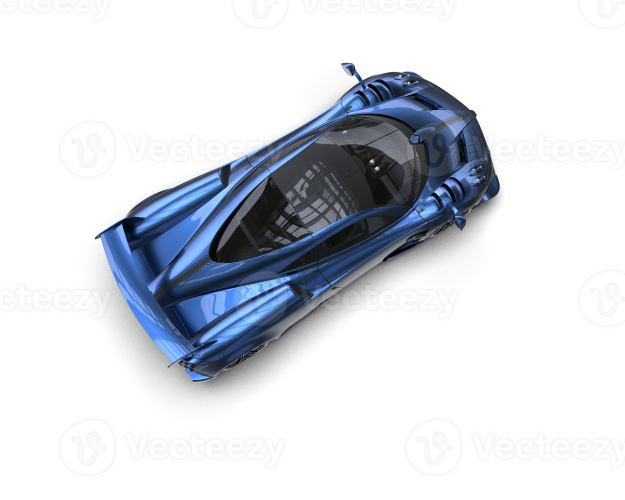 Realistic sport car isolated on background. 3d rendering - illustration png
