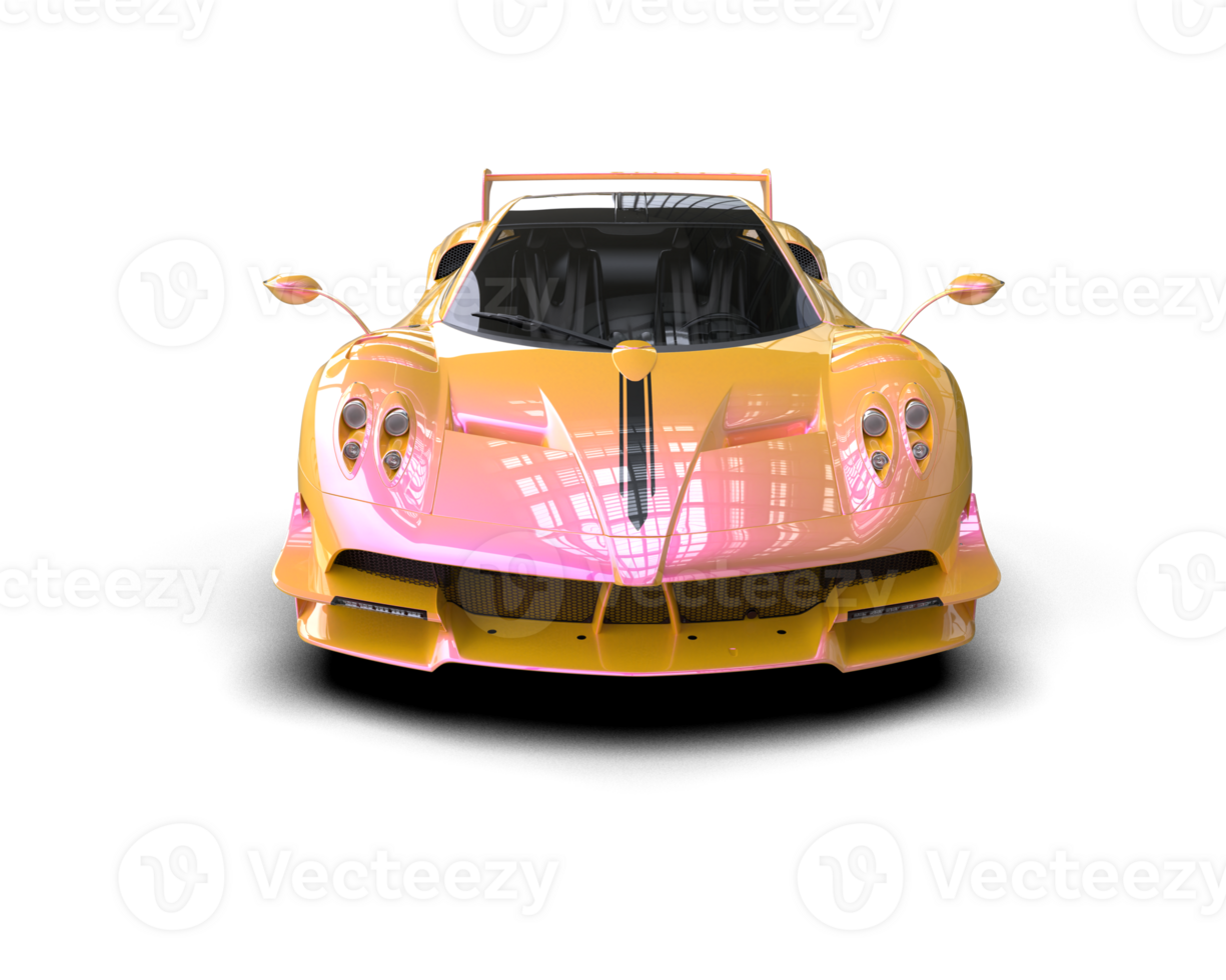 Realistic sport car isolated on background. 3d rendering - illustration png
