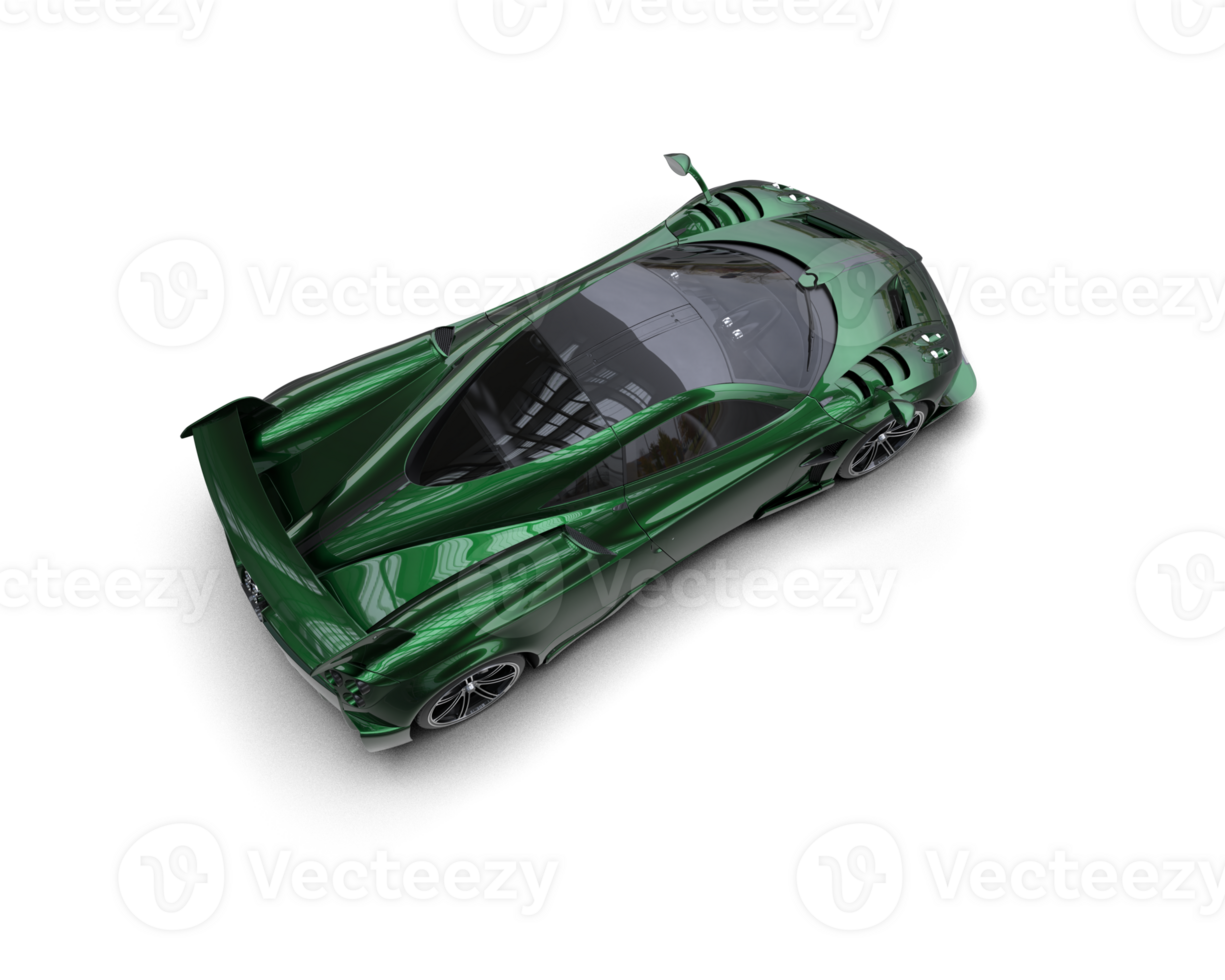 Realistic sport car isolated on background. 3d rendering - illustration png