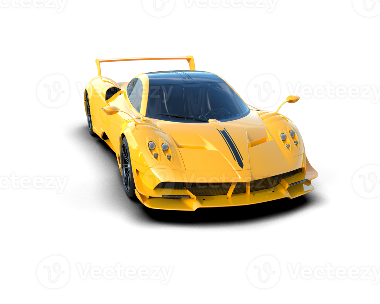 Realistic sport car isolated on background. 3d rendering - illustration png