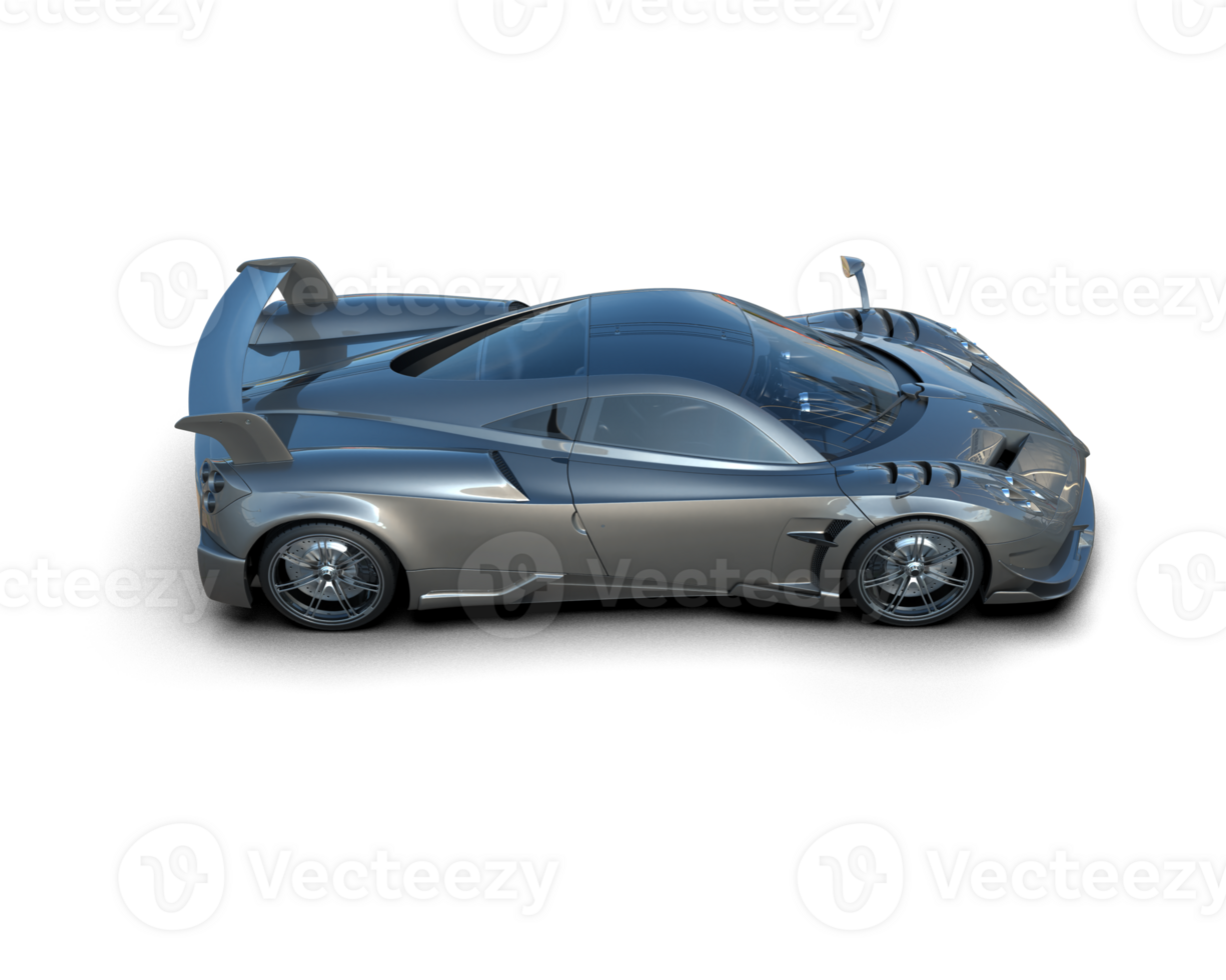 Realistic sport car isolated on background. 3d rendering - illustration png