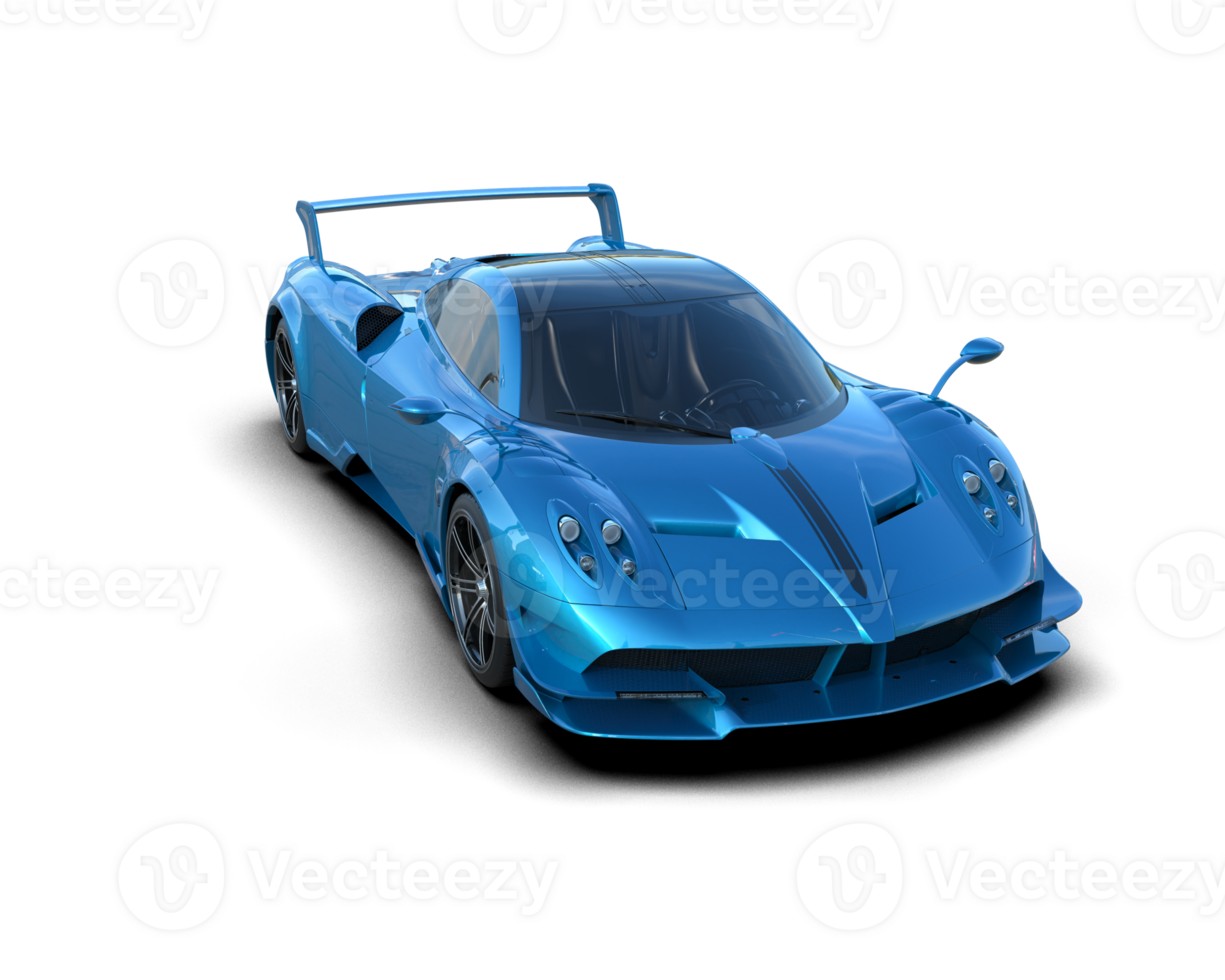 Realistic sport car isolated on background. 3d rendering - illustration png