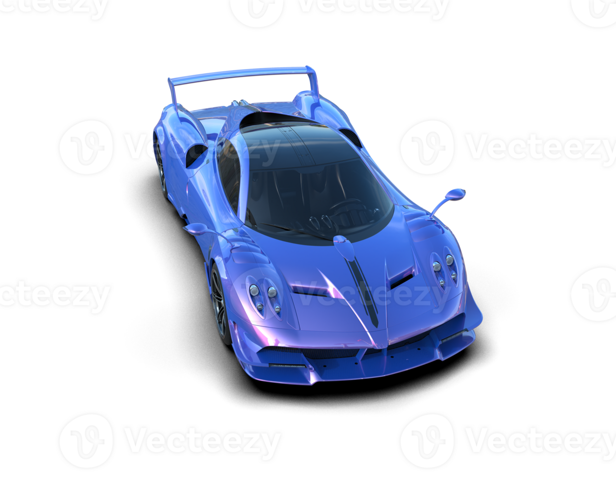 Realistic sport car isolated on background. 3d rendering - illustration png