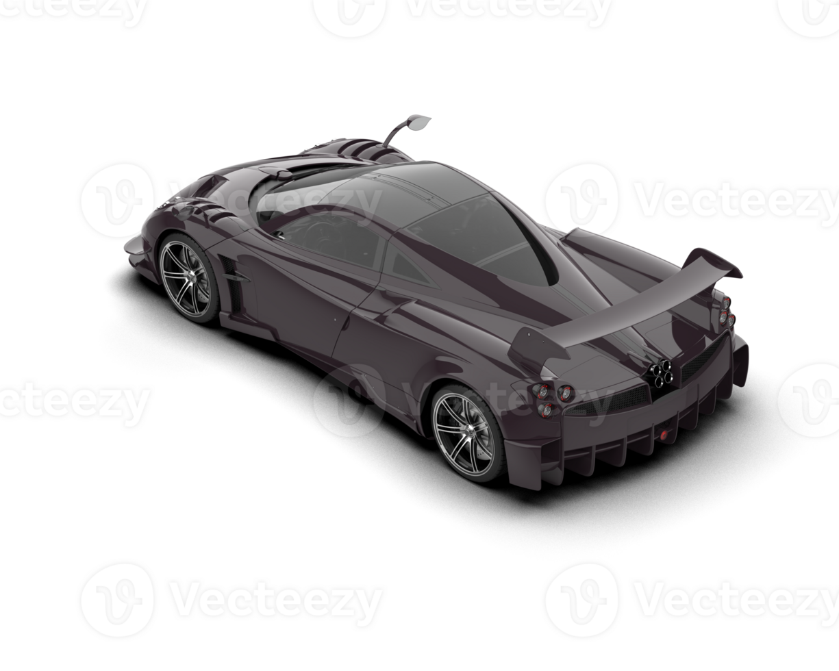 Realistic sport car isolated on background. 3d rendering - illustration png